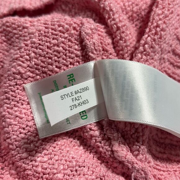 J. Crew V-neck slub cotton textured sweater pullover Soft pink Large - Picture 11 of 12